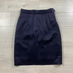 Moschino Couture Purple Wool Pencil Skirt