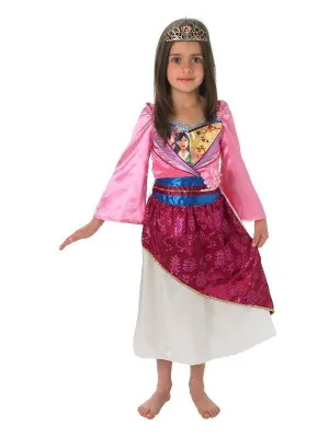 Mulan Glitter Deluxe Children's Disney Costume