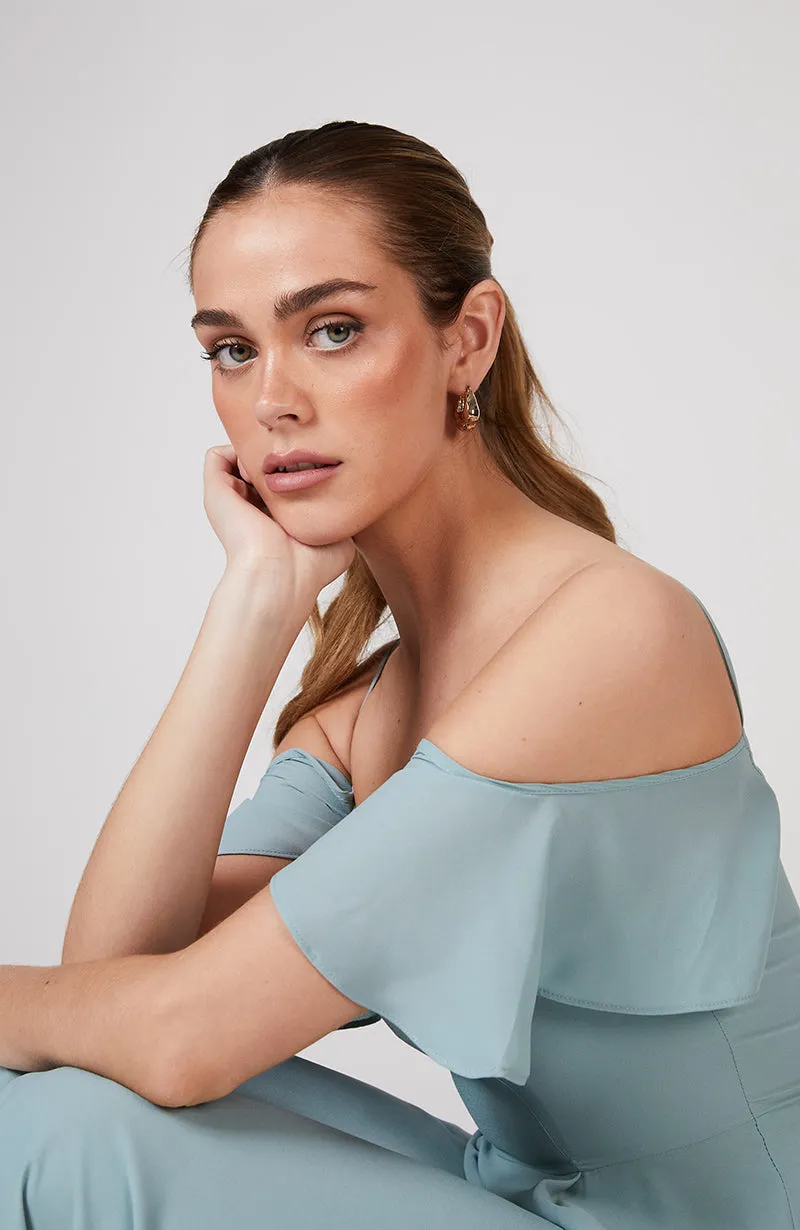 Mykonos Dress in Marine Green