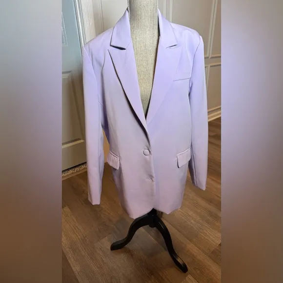 Nasty Gal Suit Yourself Oversized Blazer in Lilac. Never worn. Great for Spring