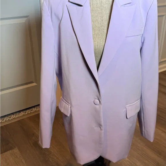 Nasty Gal Suit Yourself Oversized Blazer in Lilac. Never worn. Great for Spring