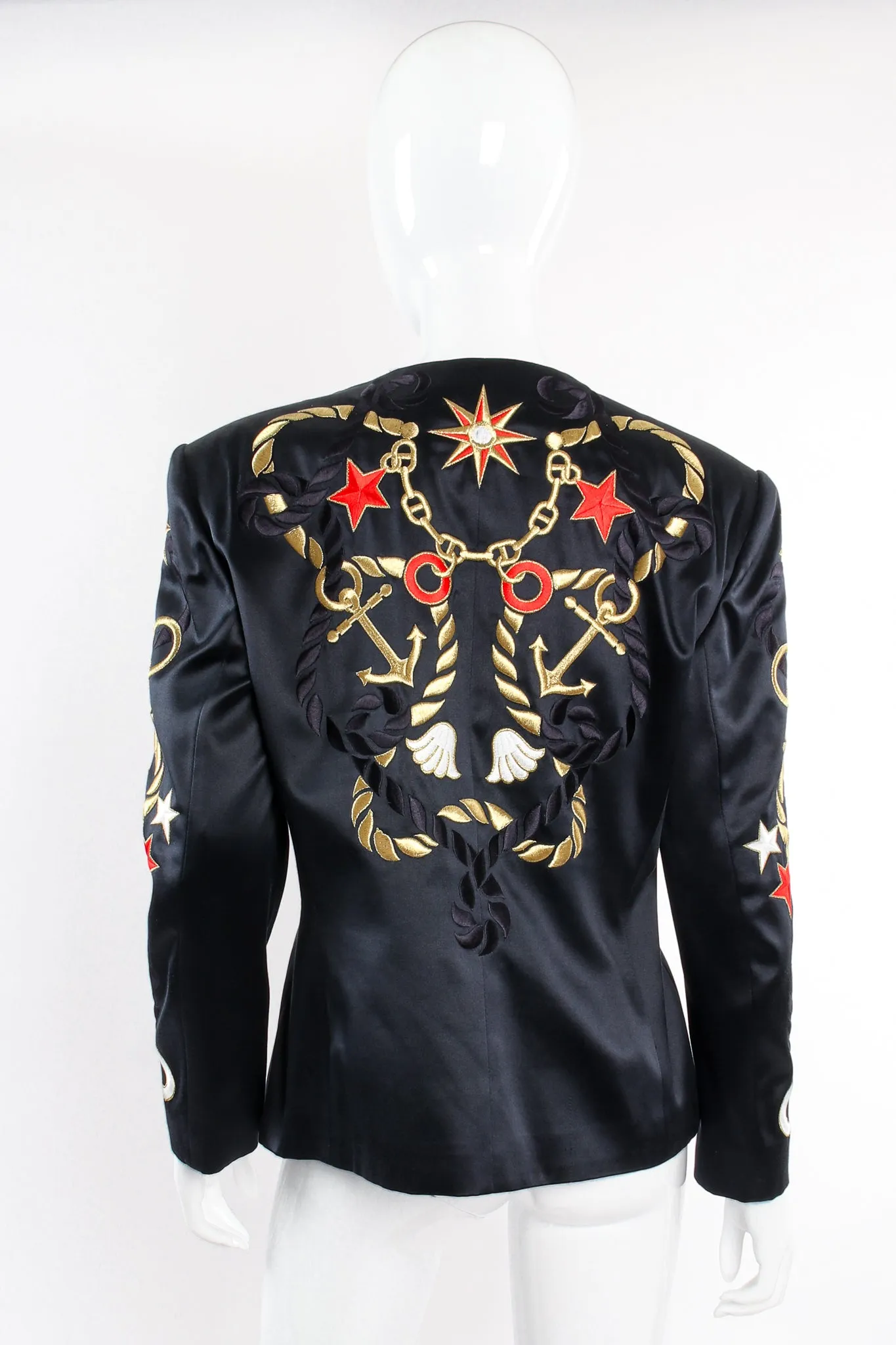 Nautical Embroidered Anchor Jacket