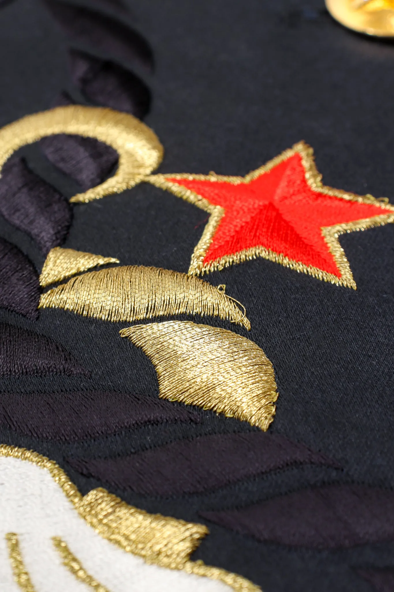 Nautical Embroidered Anchor Jacket