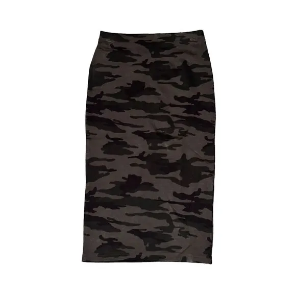 New Sanctuary Camo Long Pencil Skirt XS