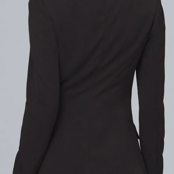 New White House Black Market Blazer Black All Season Suit Jacket Regular Petite