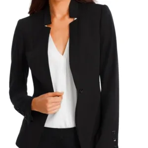 New White House Black Market Blazer Black All Season Suit Jacket Regular Petite