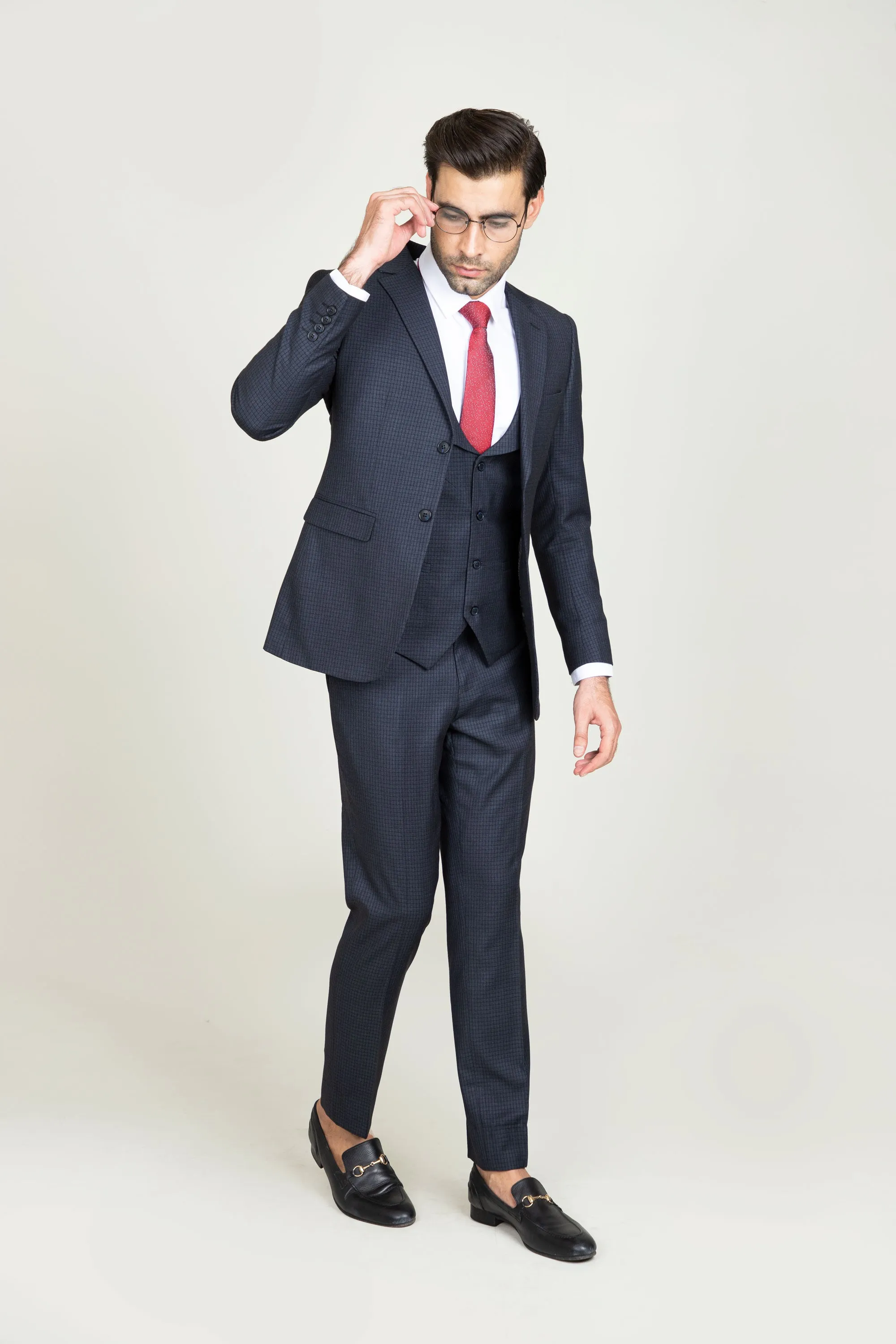 Night Blue Suit-3pcs