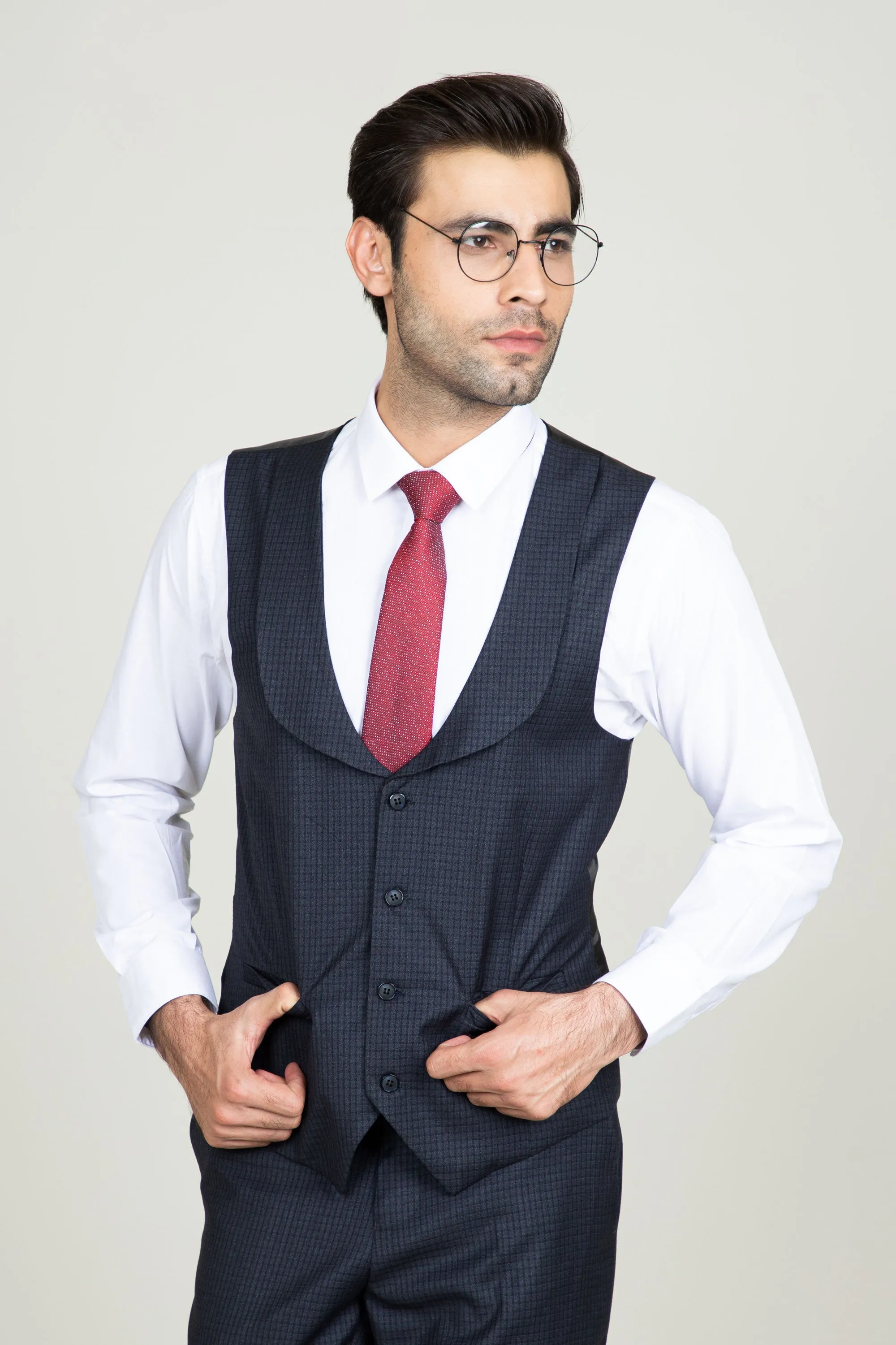 Night Blue Suit-3pcs