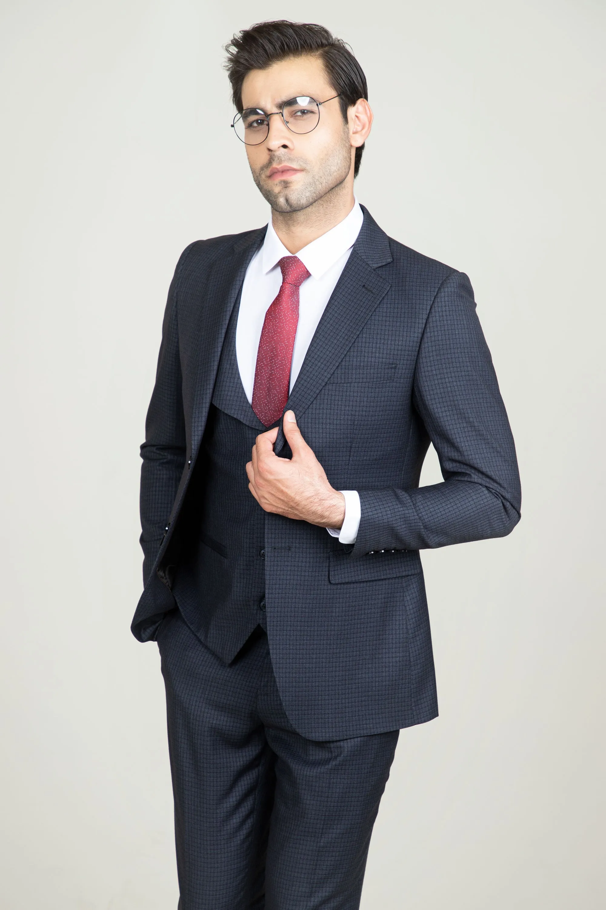 Night Blue Suit-3pcs