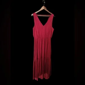 NWOT Banana Republic High Low Maxi Dress Maroon