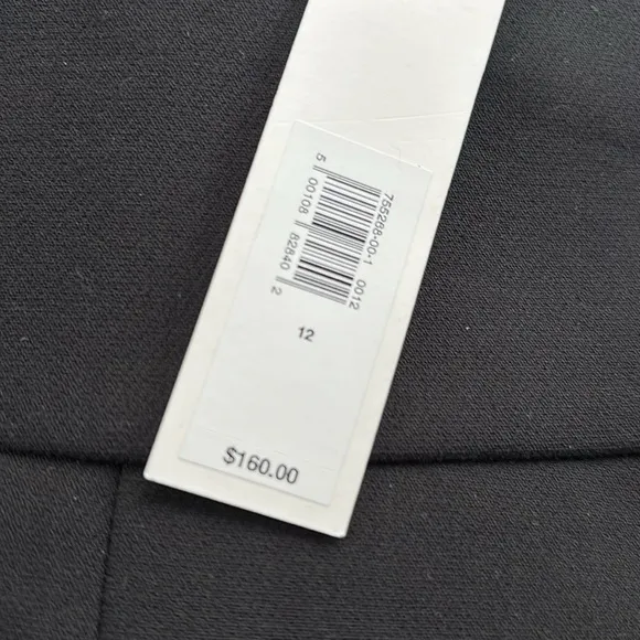 NWT Banana Republic Adonia Crepe Black Pencil Skirt Size 12. #755268