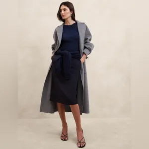 NWT Banana Republic Siena Wool Navy Pencil Skirt Size 4P
