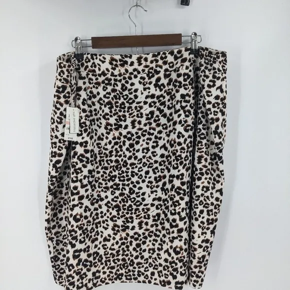 NWT BAR III Leopard Pencil Skirt