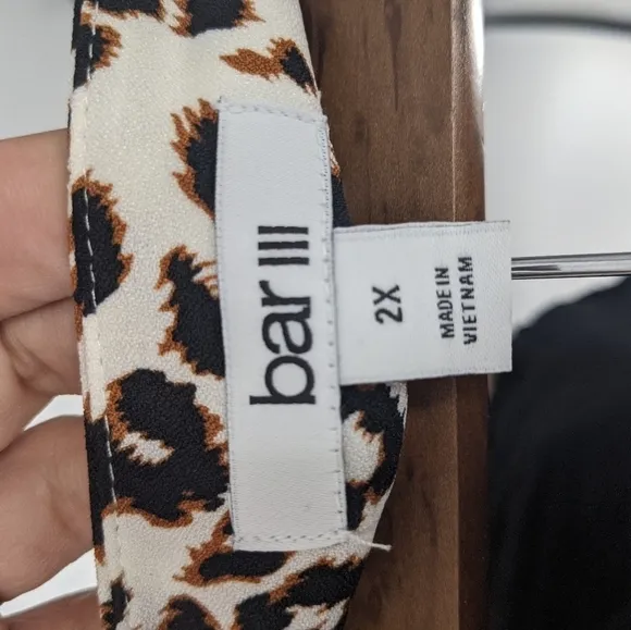 NWT BAR III Leopard Pencil Skirt