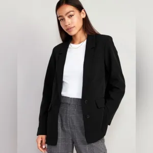 NWT! Black Taylor Relaxed Suit Blazer - Size XL 💙