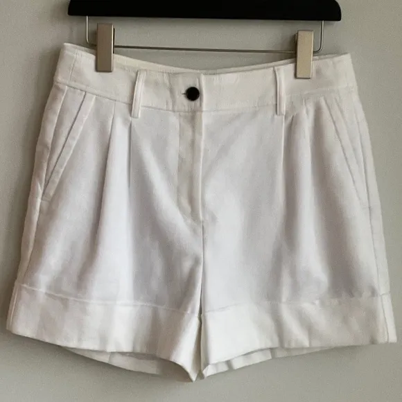 NWT J. Crew White Remi short in stretch linen blend SZ Various