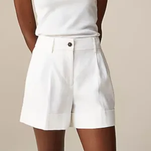 NWT J. Crew White Remi short in stretch linen blend SZ Various