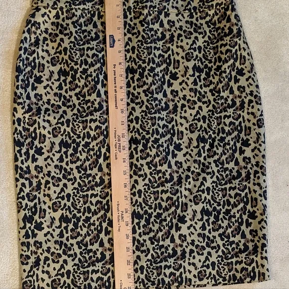 NWT J.CREW Classic No. 2 Lined Pencil Skirt in Reimagined Leopard Print Size 10