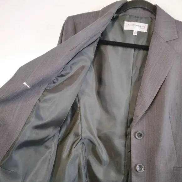 NWT Jones New York Suit Regal Charm Blazer Gray Jacket Size 12P