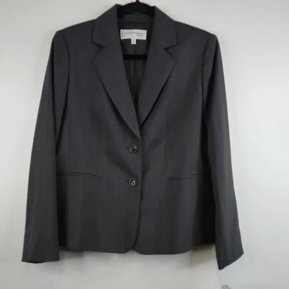 NWT Jones New York Suit Regal Charm Blazer Gray Jacket Size 12P