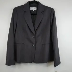 NWT Jones New York Suit Regal Charm Blazer Gray Jacket Size 12P