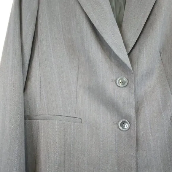 NWT Jones New York Suit Regal Charm Blazer Gray Jacket Size 12P