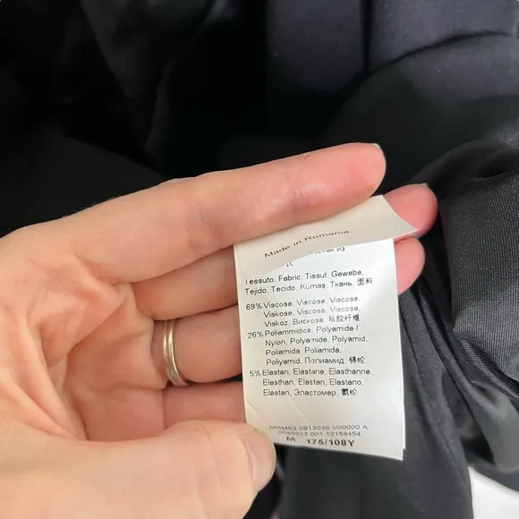 NWT Marina Rinaldi Sport Black Single Button Blazer Suit Jacket Coat Medium