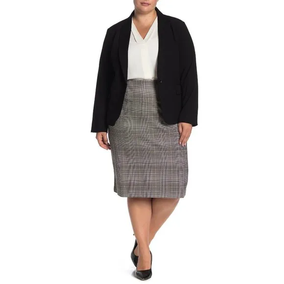 NWT Nordstrom Amanda &amp; Chelsea Plaid Pencil Skirt