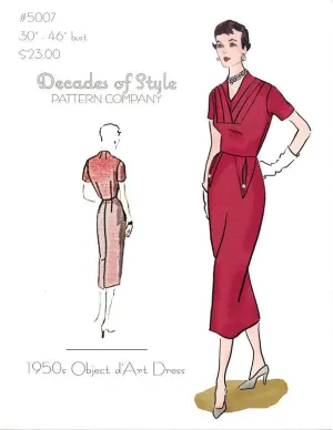 Object d'Art Dress 1950 Sewing Pattern