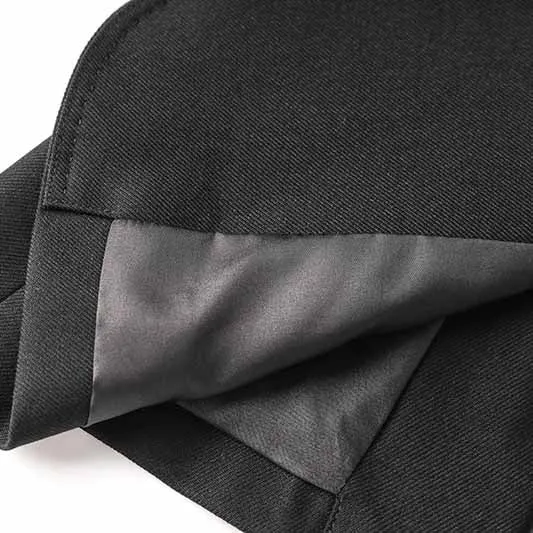 One Button Black Pantsuit Fitted Blazer   Mid-High Rise Trousers Pantsuit Suit Formal Wear