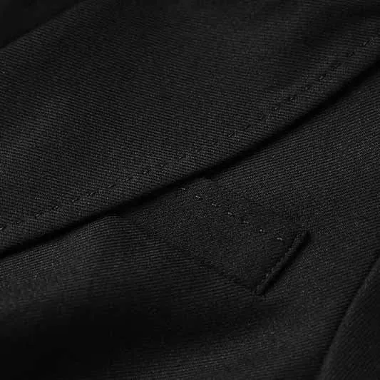 One Button Black Pantsuit Fitted Blazer   Mid-High Rise Trousers Pantsuit Suit Formal Wear