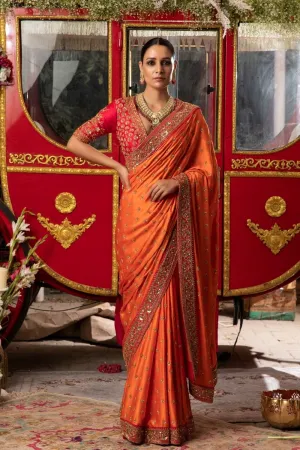 Orange Saree