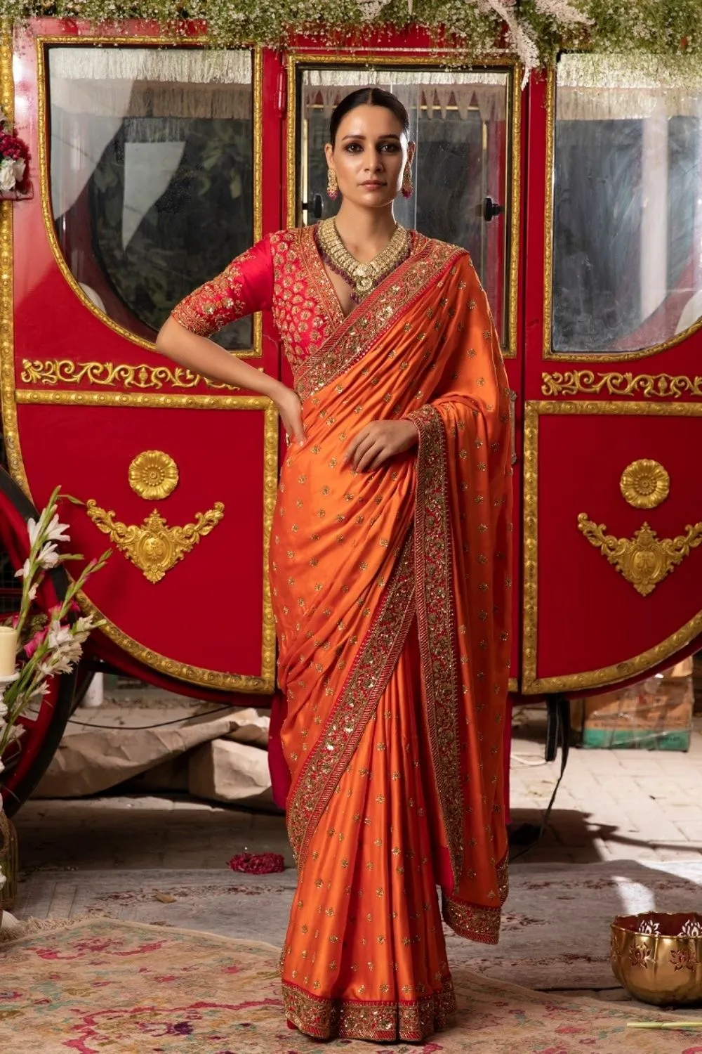 Orange Saree