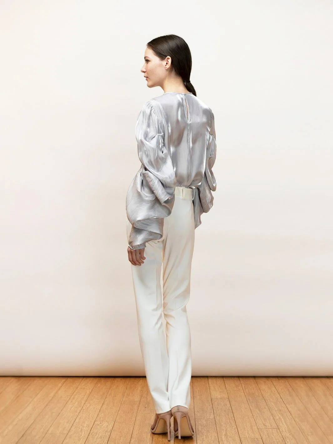Ortensia | Liquid Radiance: Draped Evening Blouse