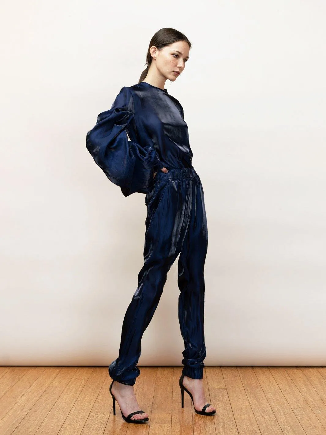 Ortensia | Liquid Radiance: Draped Evening Blouse