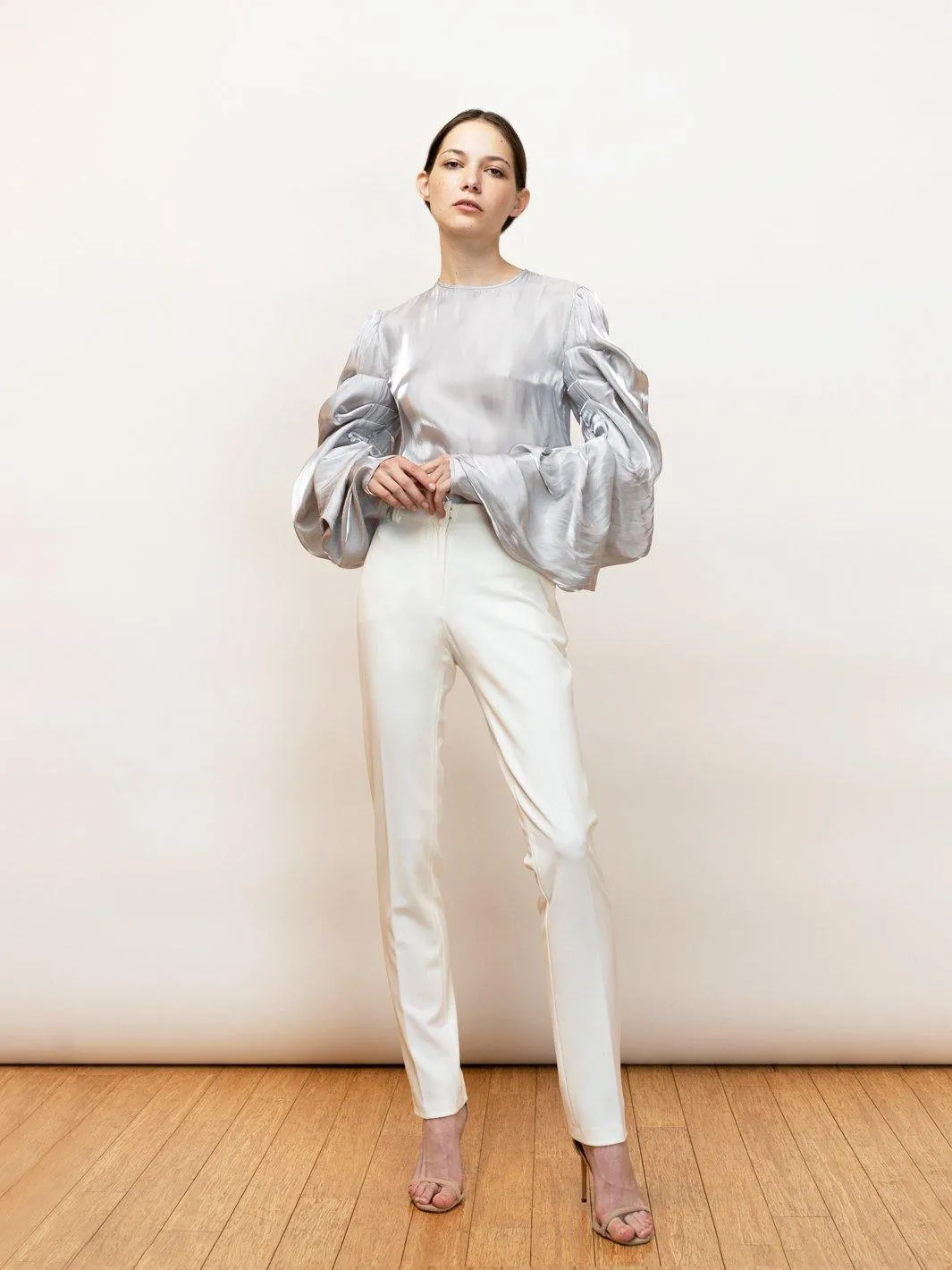 Ortensia | Liquid Radiance: Draped Evening Blouse