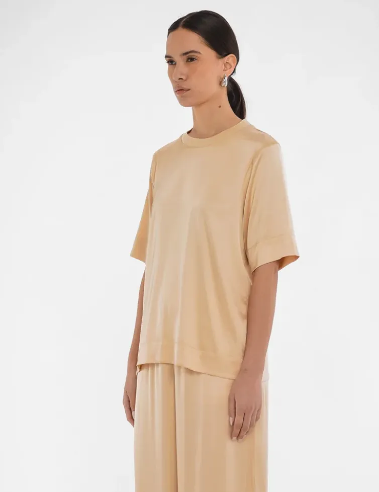 Paper Label Satin Tee