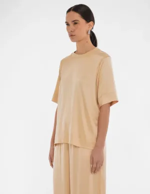 Paper Label Satin Tee