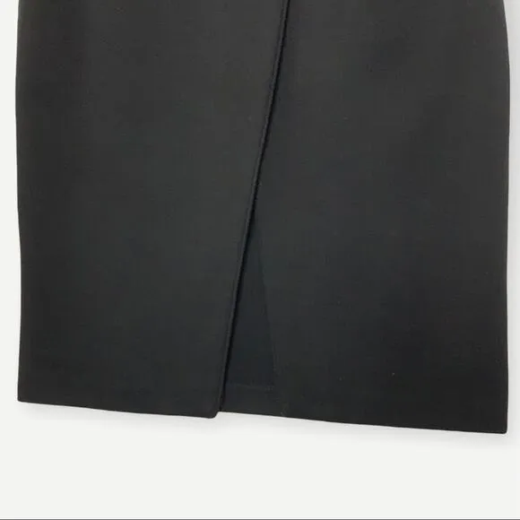 Paula Hian Signature Black Ponte Knit Skirt 10