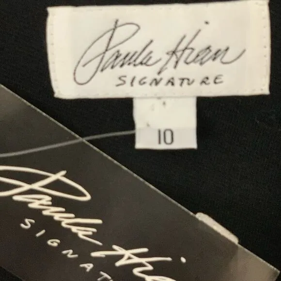 Paula Hian Signature Black Ponte Knit Skirt 10