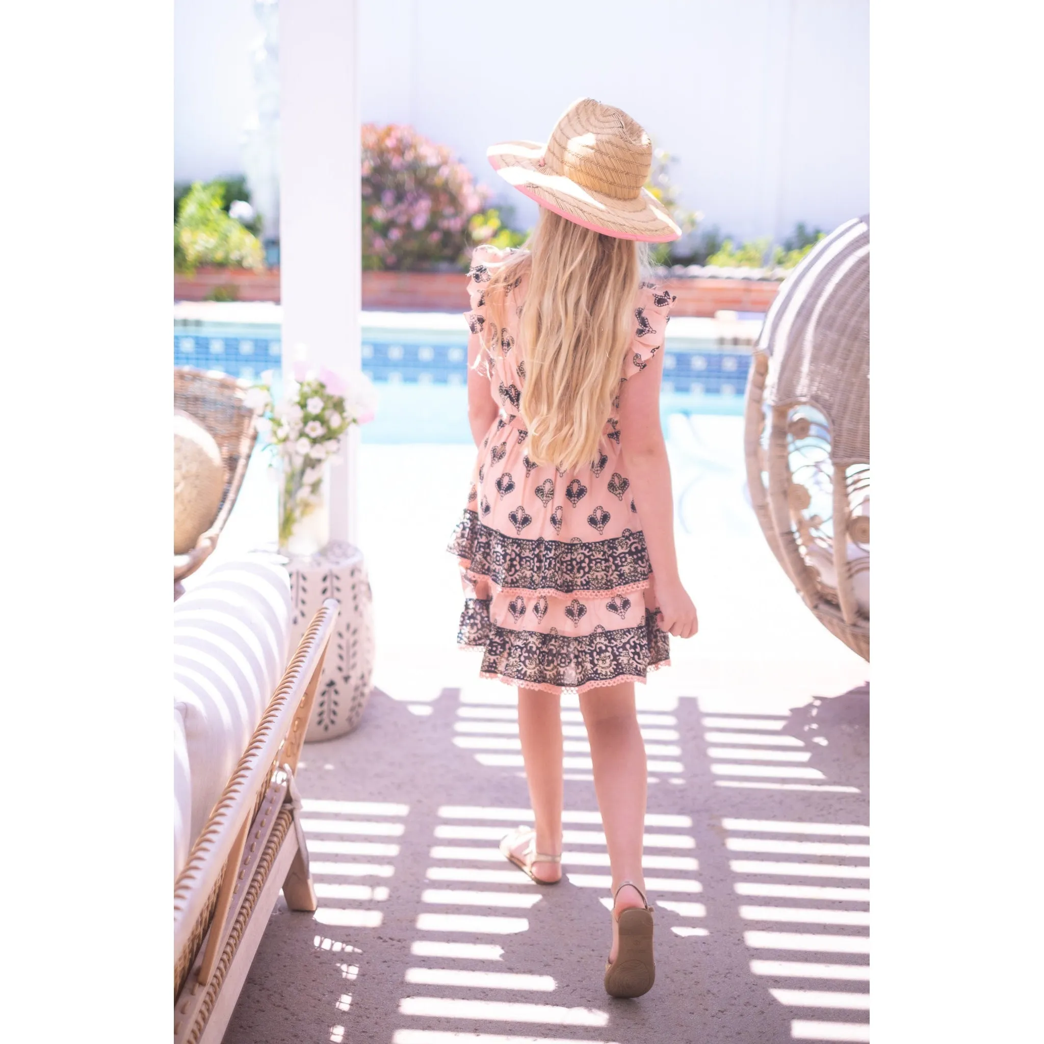 Peach/Black Rainey Mini Dress