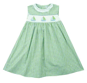 Petit Ami Sailboat Smocked Dress