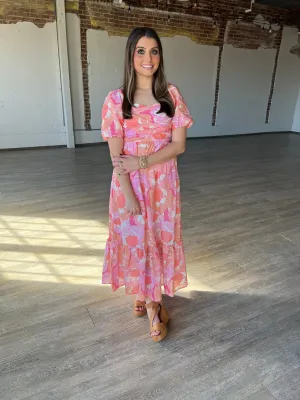 Pink Dreams Midi Dress