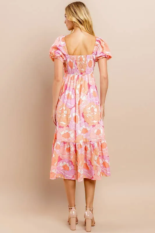 Pink Dreams Midi Dress