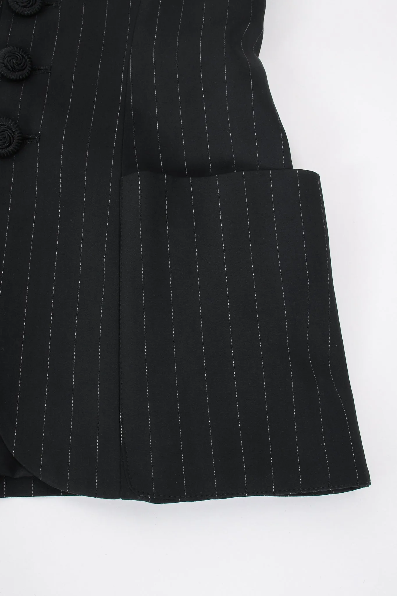 Pinstripe Bustier Bra Jacket