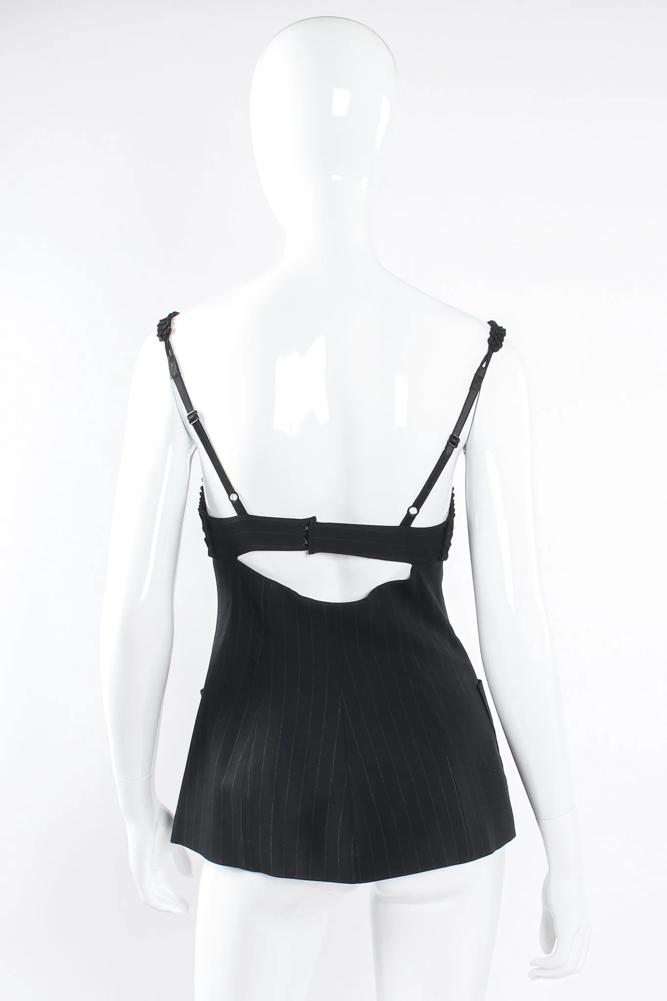 Pinstripe Bustier Bra Jacket