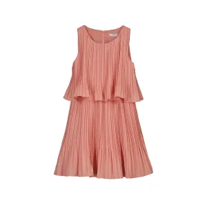 Pleated Dress-Flamingo 6.946
