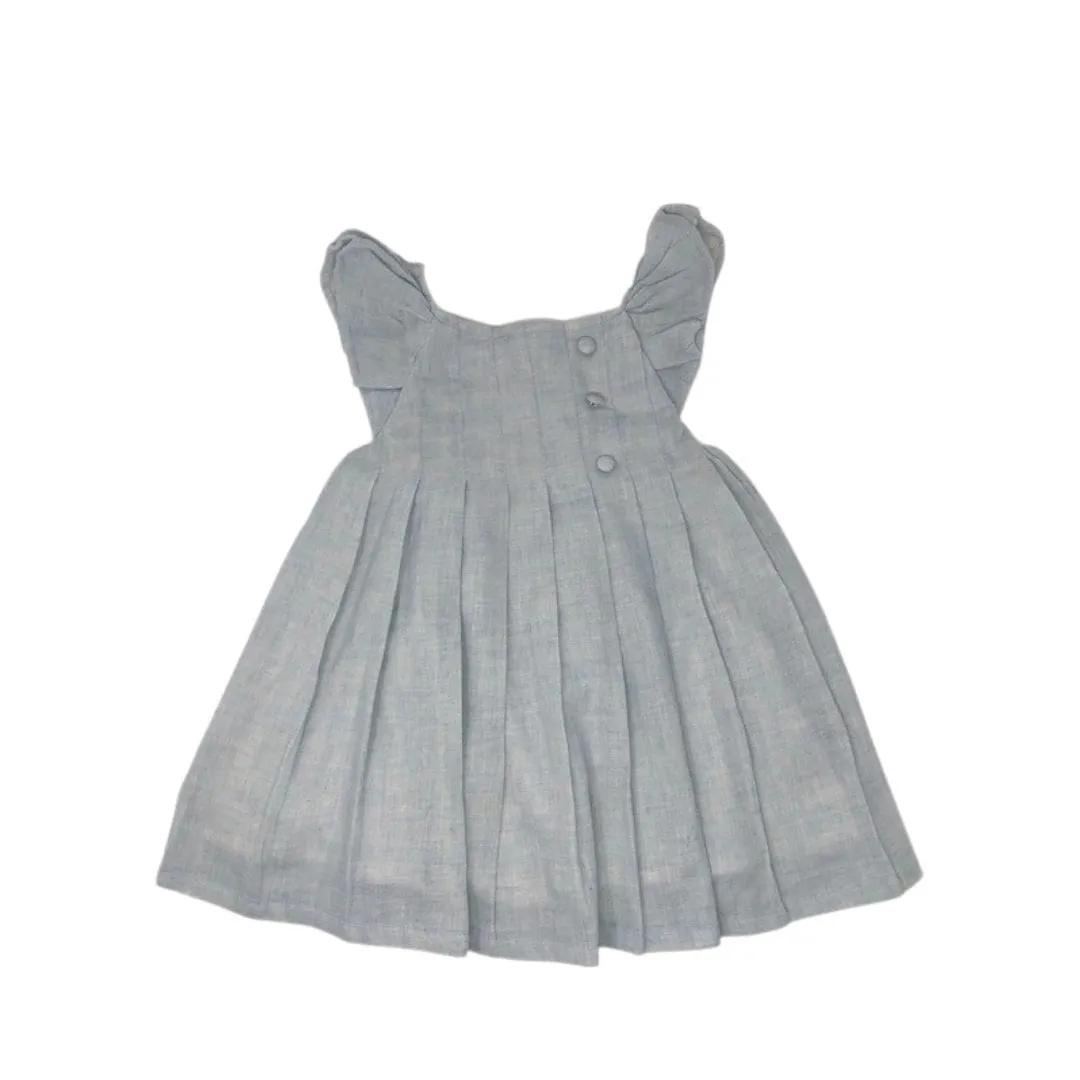 Pleated Flutter Dress