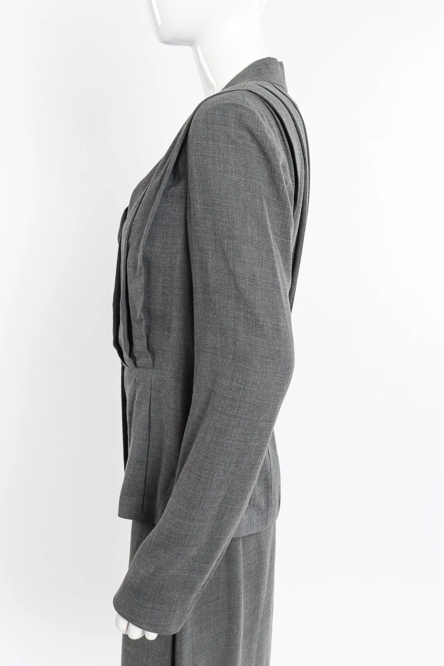 Pleated Jacket and Dress Set