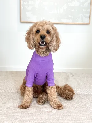PURPLE TURTLENECK TEE